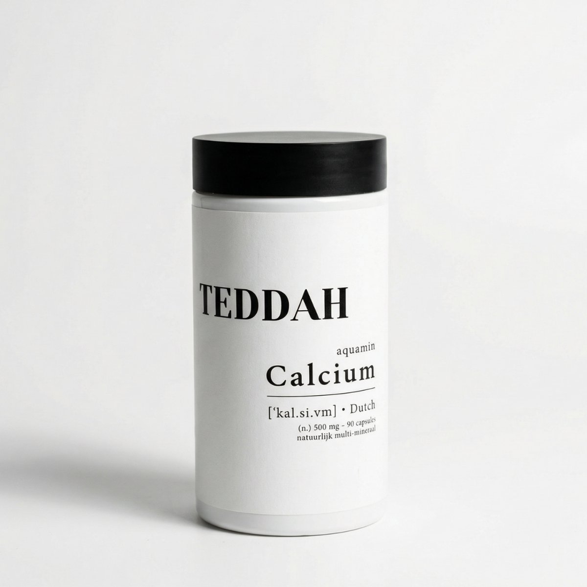 TEDDAH Calcium Aquamin - Rode Alg - 500 mg - 90 capsules - Zonder Toevoegingen
