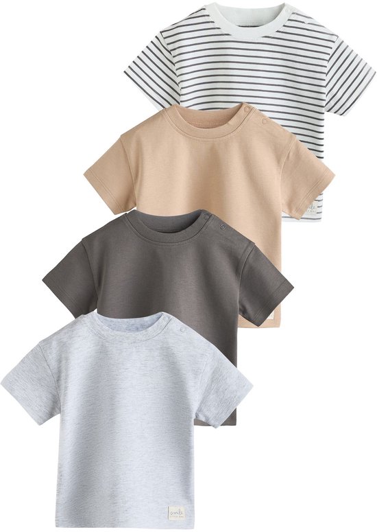 Next Set van 4 baby T-shirts met korte mouwen