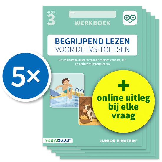 Begrijpend lezen voor de LVS-toetsen - Groep 3 - Werkboek -  ... - cover