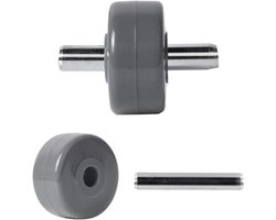 Vervangende Wielen - Stofzuiger Onderdelen - Stofzuigen - Specifieke Pasvorm - 6x3x1 cm - Zwart Grijs