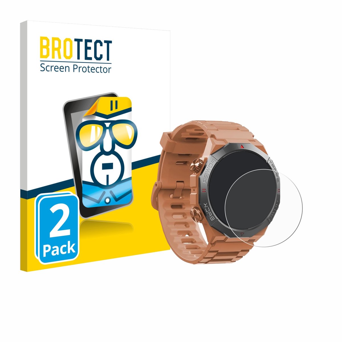 BROTECT - Screenprotector voor Qecnato S10 1.39" - Folie Beschermfolie transparant 2 Stuks