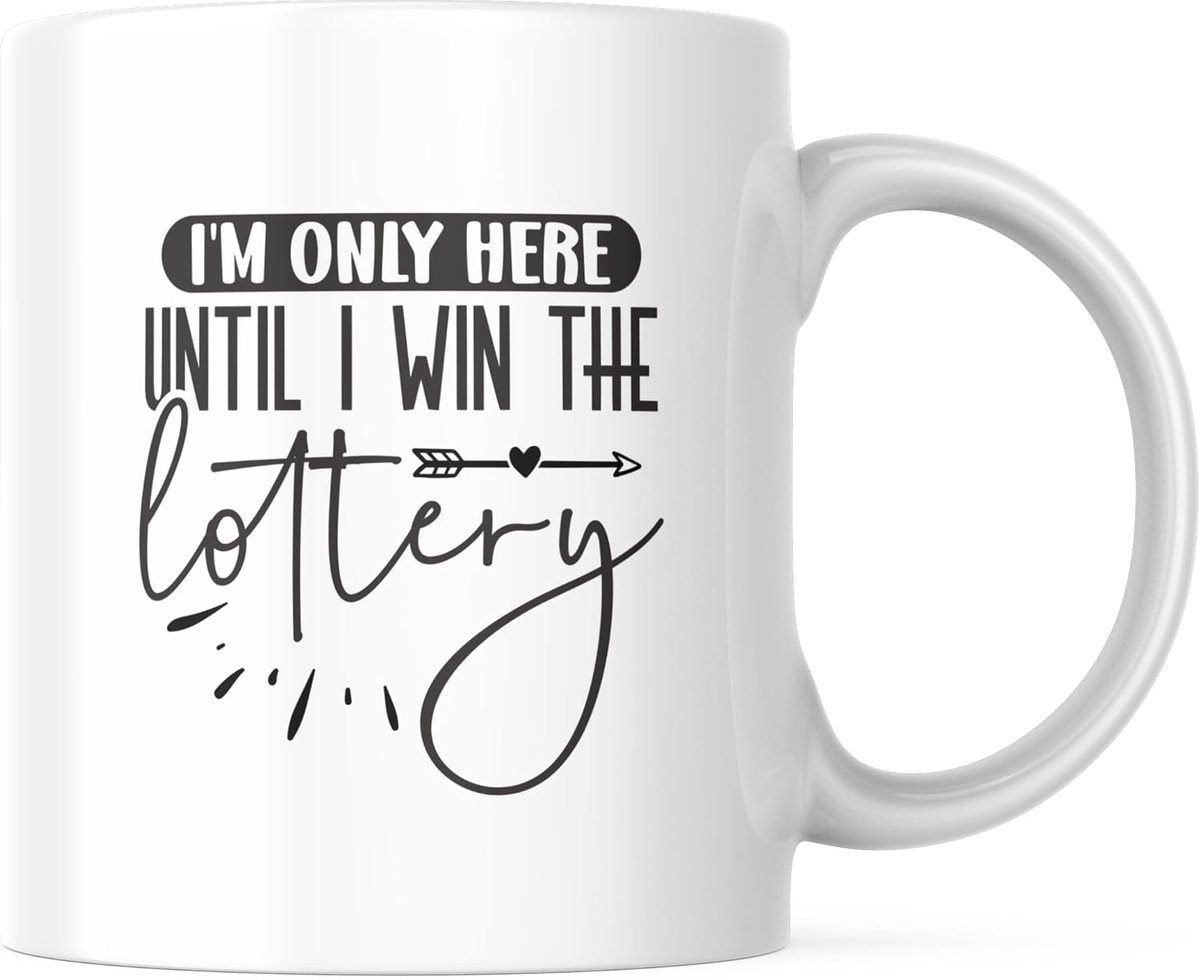 Kantoor Mok - Thee Mok - Ochtendkoffie Drinken - Grappige Tekst - 330ml Inhoud