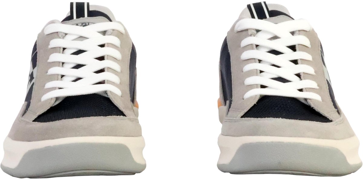 Nys lage leren sneakers Blauw