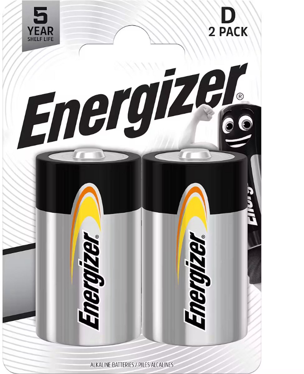 Energizer Everyday - Batterijen - D (LR20) - Alkaline - 2 stuks