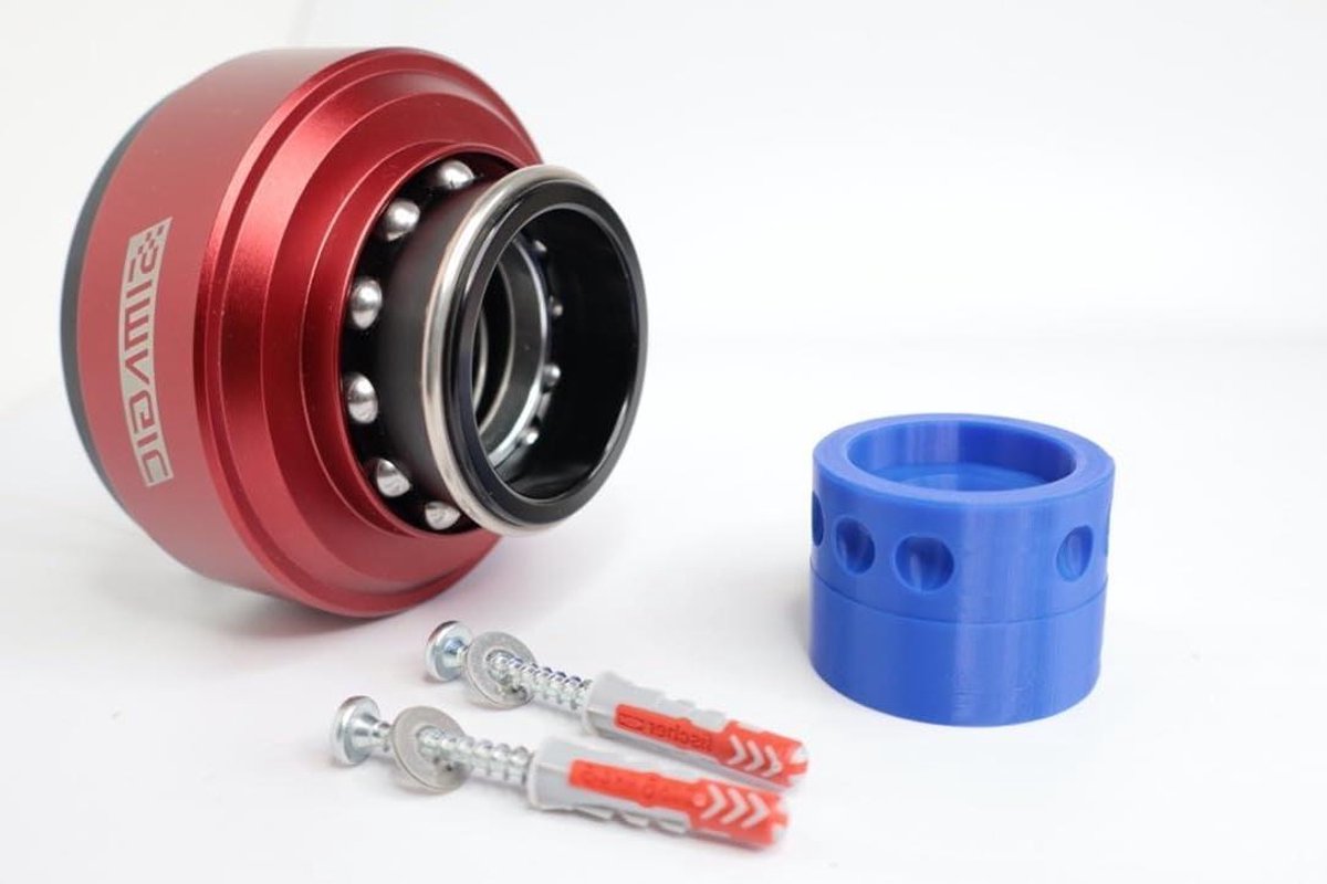 Stuurwiel Houder - QR V1 Adapter - Wandmontage Sim Racing - Getest op 30kg Kracht - Hoge Stabiliteit - Donkerblauw