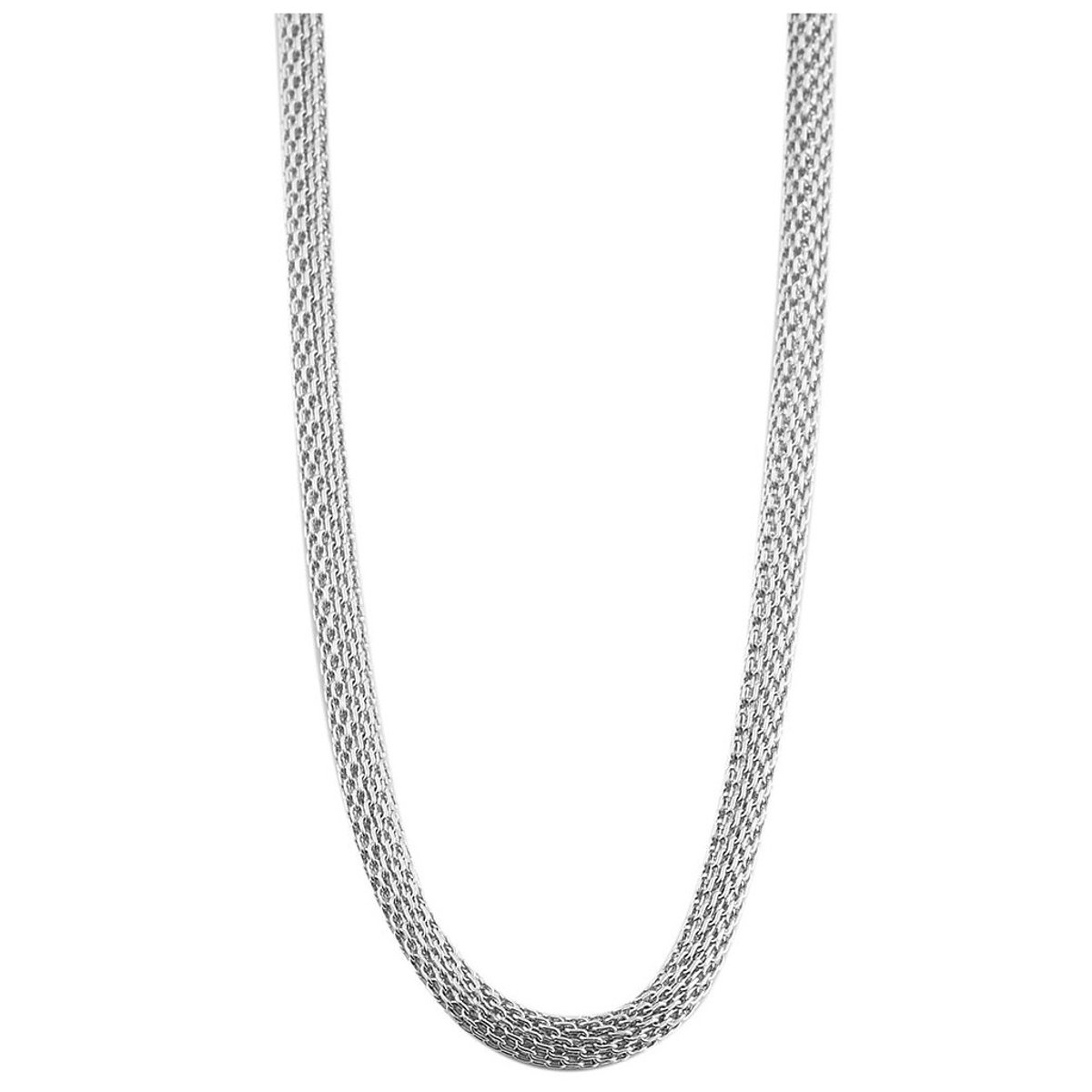 AKZENT Akzent dames ketting Zorah slangenketting van roestvrij staal, dikte 3 mm, 42 of 50 cm