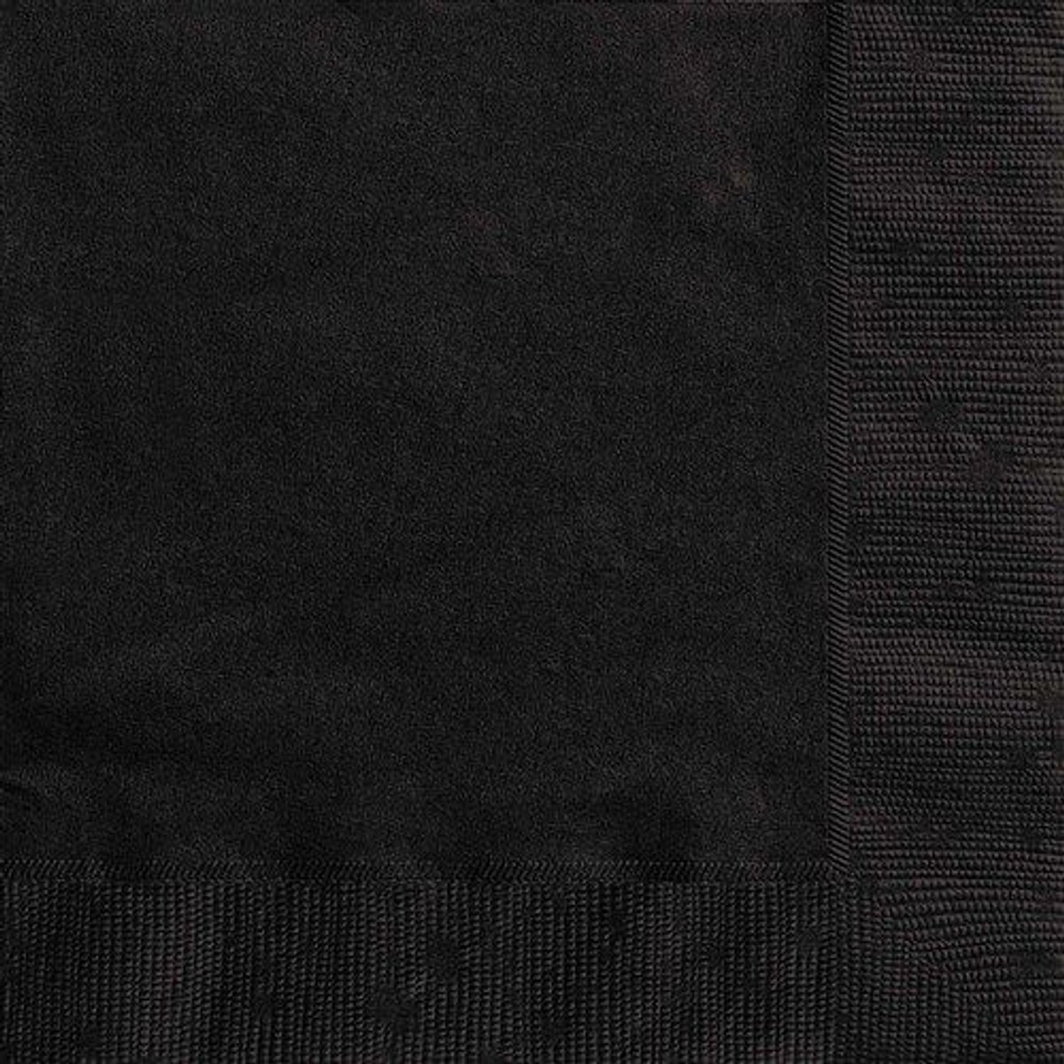 Wegwerp Servetten - 33x33 cm - Zwart - 20 stuks - Gratis verzonden
