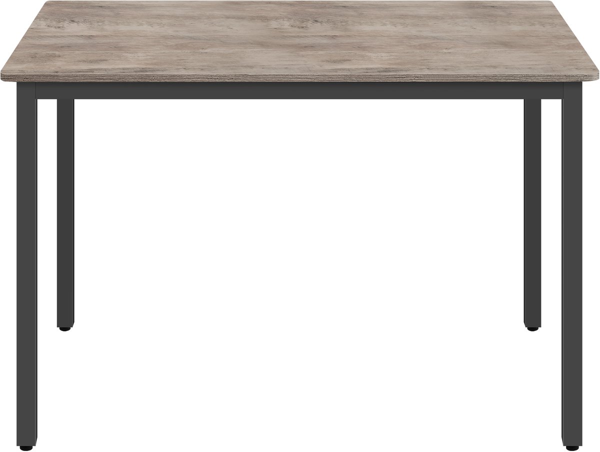 Vasagle Eettafel - Voor 4 Personen - Ook als Bureau of Keukentafel - Voor Woonkamer en Keuken Greige-Zwart