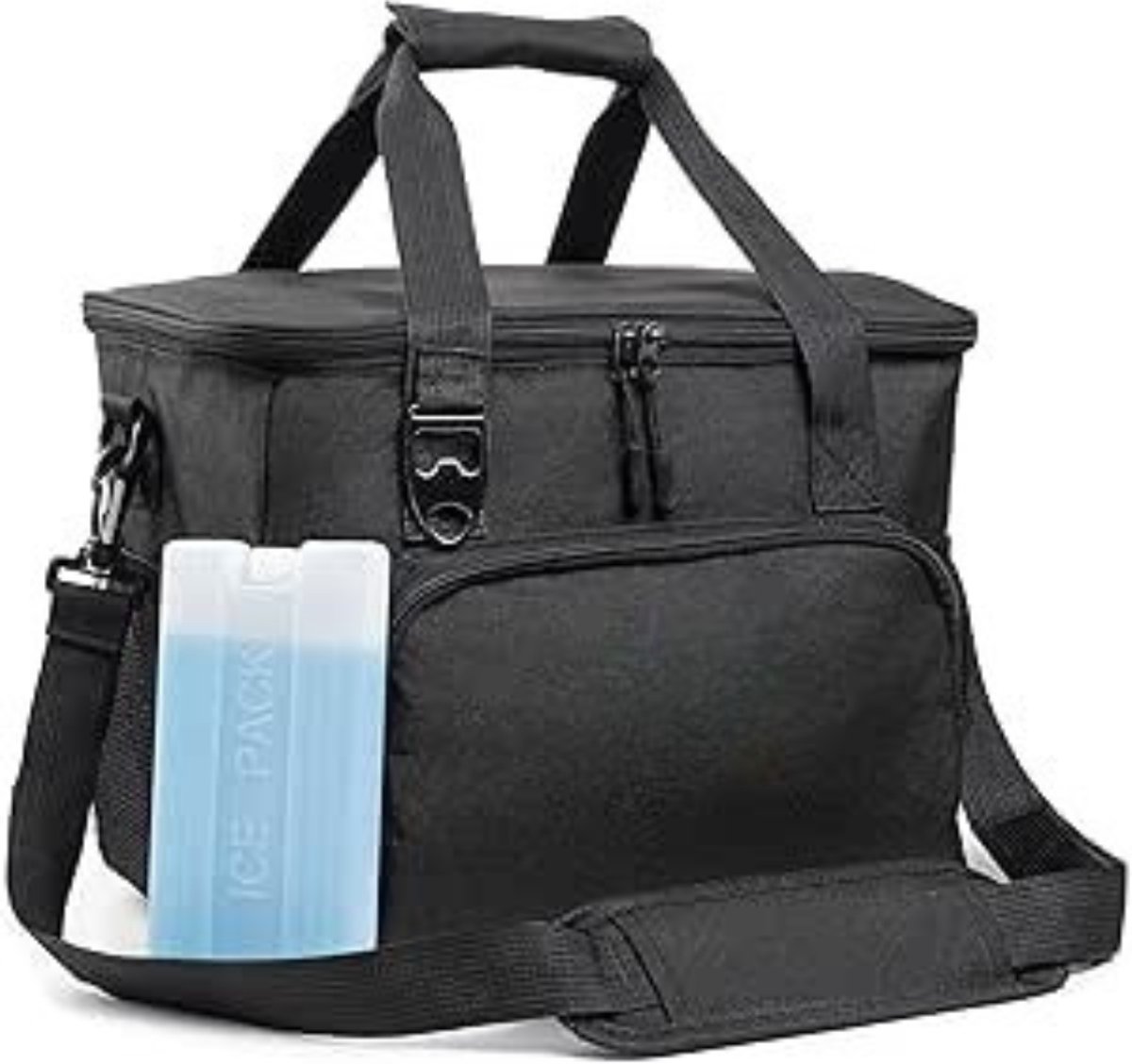 Picknicktas met Geïntegreerde Flesopener - Picknickmand - Lunchtas - Lunch Bag - Koeltas - Koelrugtas - Koelrugzak - Cooler Bag - Thermotas - PEVA - 20L - Zwart - van Imperatoris