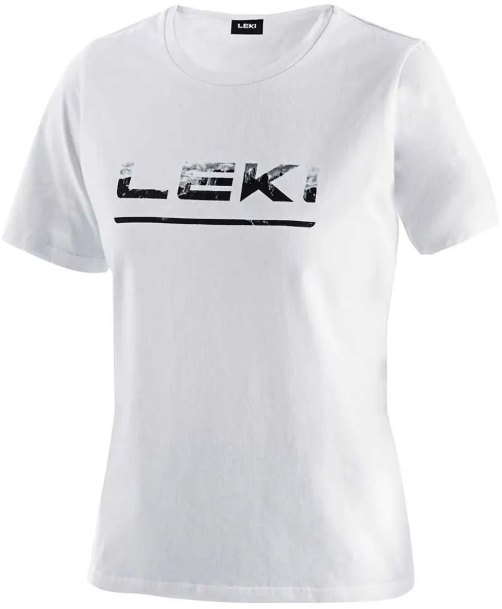 Leki Logo T-shirt Met Korte Mouwen Vrouw Zwart
