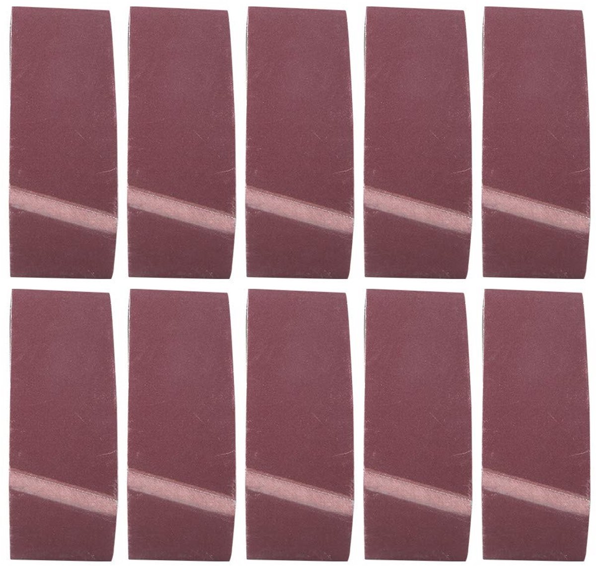 Dailygoods- Schuurband 457x75mm - Schuurbanden Set - Schuurpapier Aluminium Oxide - Schuurbanden voor Hout/Metaal - Schuurbanden 10 Stuks - Premium Materiaal