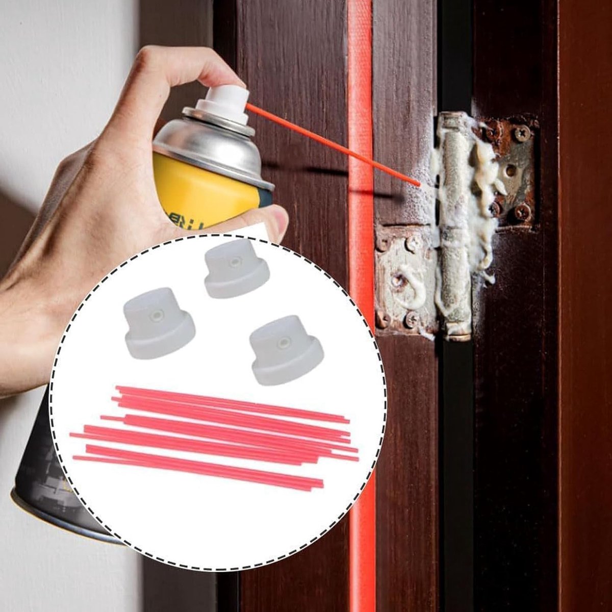 Vervangset voor Spuitkoppen met 12 Onderdelen en Verlengbuis voor Huishoudelijk Gebruik, Tuin en Schoonmaak