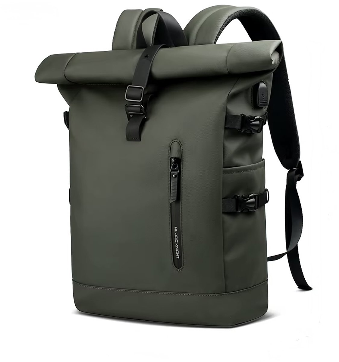 Rolltop - Rugzak - Backpack - Anti-diefstal - Schooltas - Backpacks - Laptoptas - 50 Liter Rugtas - Reistas - Groen