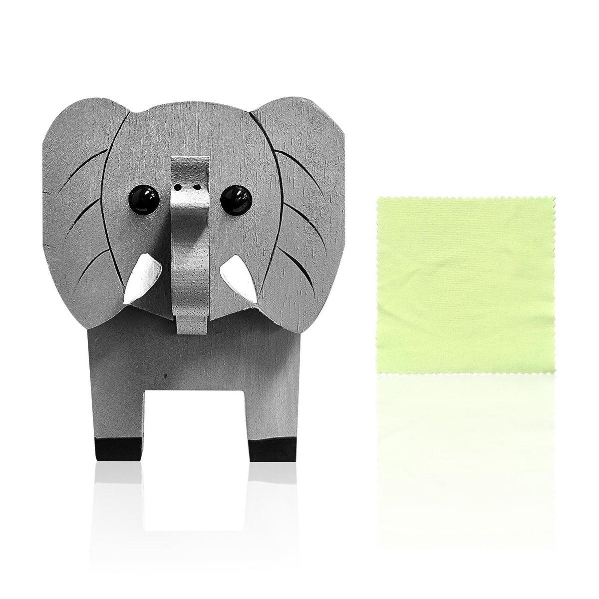 LIVIA HOME- Brillenhouder - Houten Olifant - Brillenstandaard - Decoratie - Duurzaam Hout - Afmetingen 10x11x15 cm