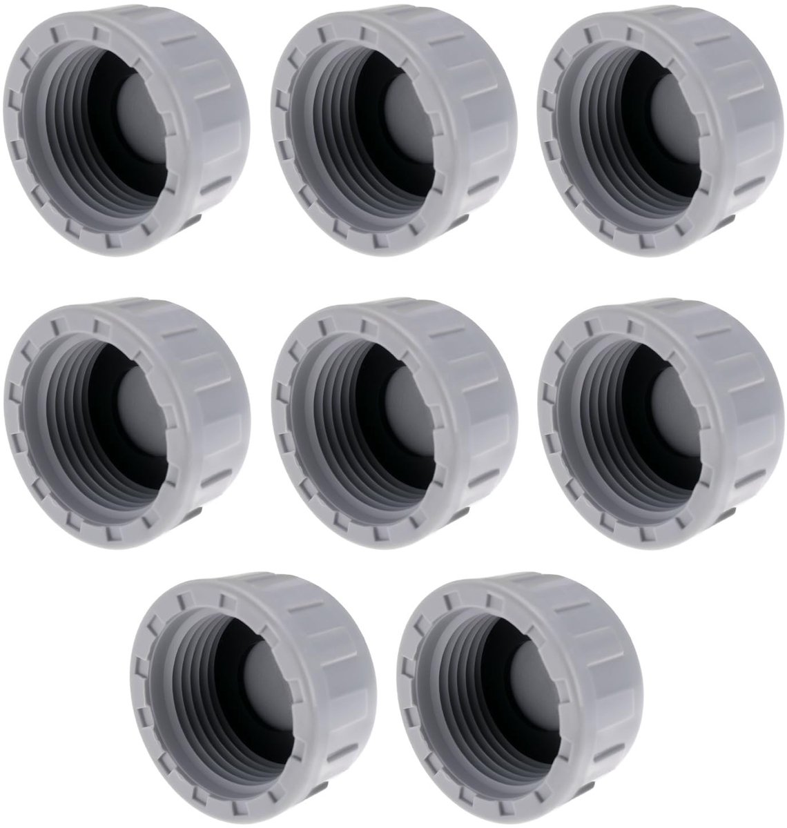 SOUQONE- Pijpverbindingen 32mm - 8 Stuks - PVC - Verzegelde Cap - Afdichtpluggen - Geschikt voor Tuinen - Corrosiebestendig - Pijpafsluiter