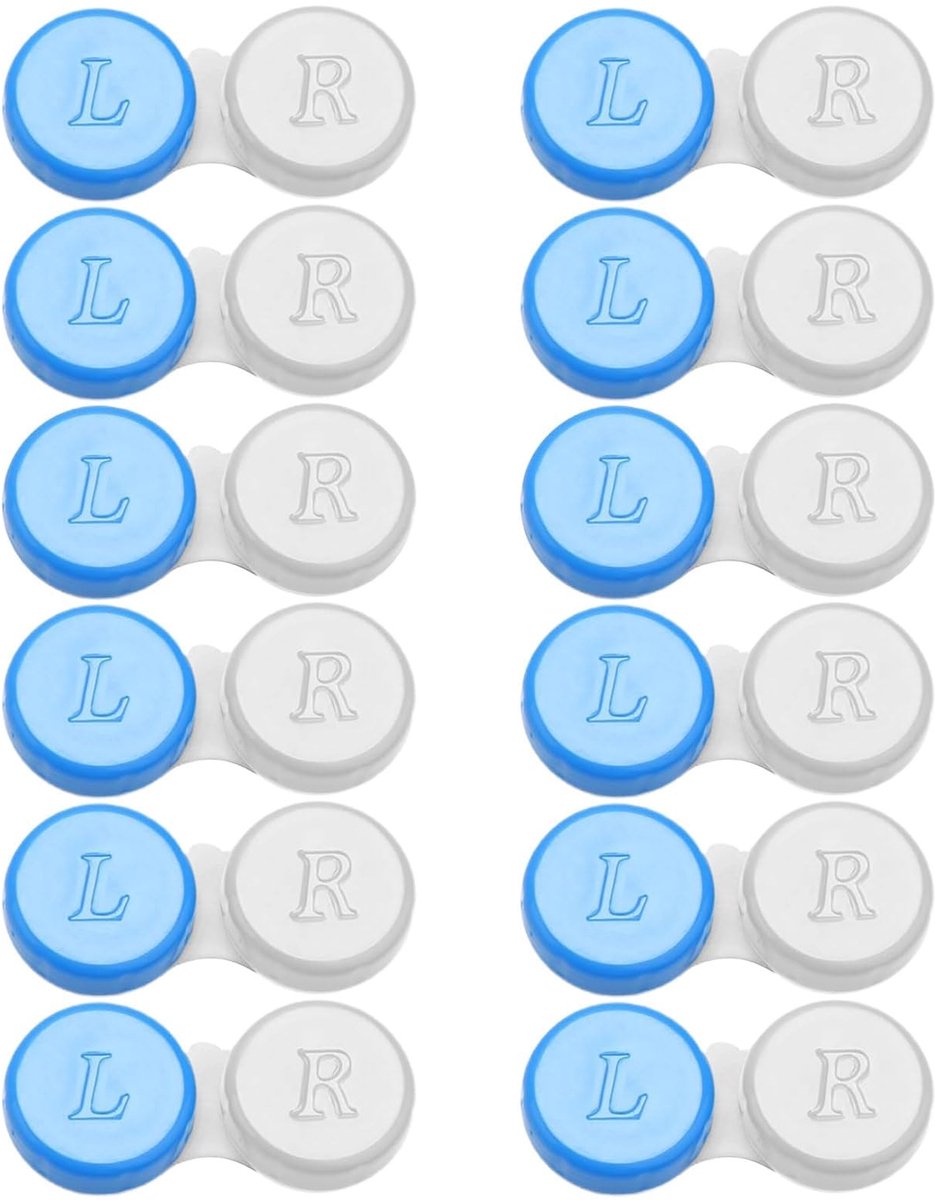 SOUQONE- Contactlenshoesjes 12 Stuks - Eco-vriendelijk - Bescherming tegen Bacteriën - Universele Maat - Hoogwaardige Materialen - Voor Persoonlijk Gebruik - Contactlenzenhouder