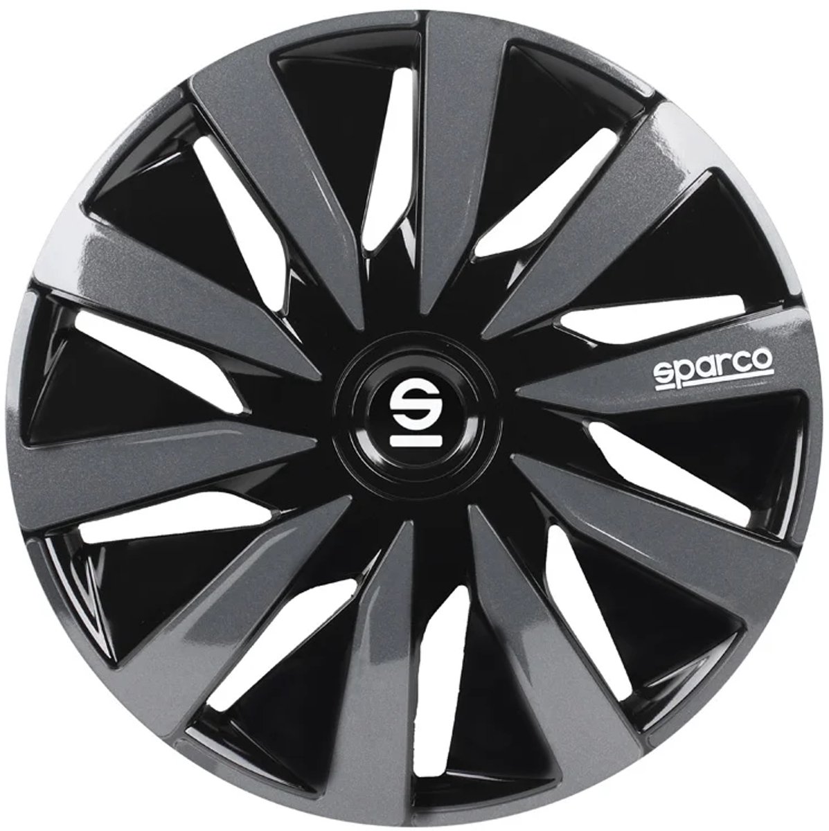 SPARCO wieldoppen lazio - 14 inch - zwart/grijs