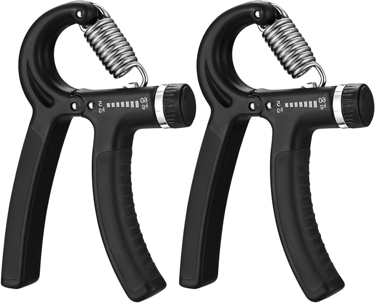 Verstelbare Handtrainer Set van 2, Gripversterker voor Krachttraining, Vinger- en Onderarmtraining, Ideaal voor Fitness en Stressverlichting