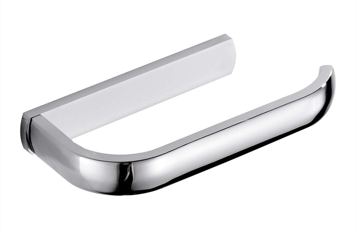 Dailygoods - Handdoek Rail Bar - Messing Handdoek Houder - Wandmontage - Helder Zilver Chroom - Handdoek Rack - 57,5 cm - Geschikt voor Badkamer