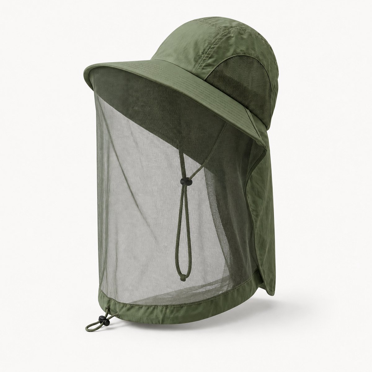 Mosquino - Muggenhoed – Anti Muggen Hoed Net - Hoofd Klamboe - Groen