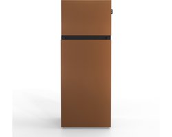 NUNKI MEDIUM-FBRO / Brushed Bronze Design Koel-vriescombinatie - 206L - E-label - Front in kleur