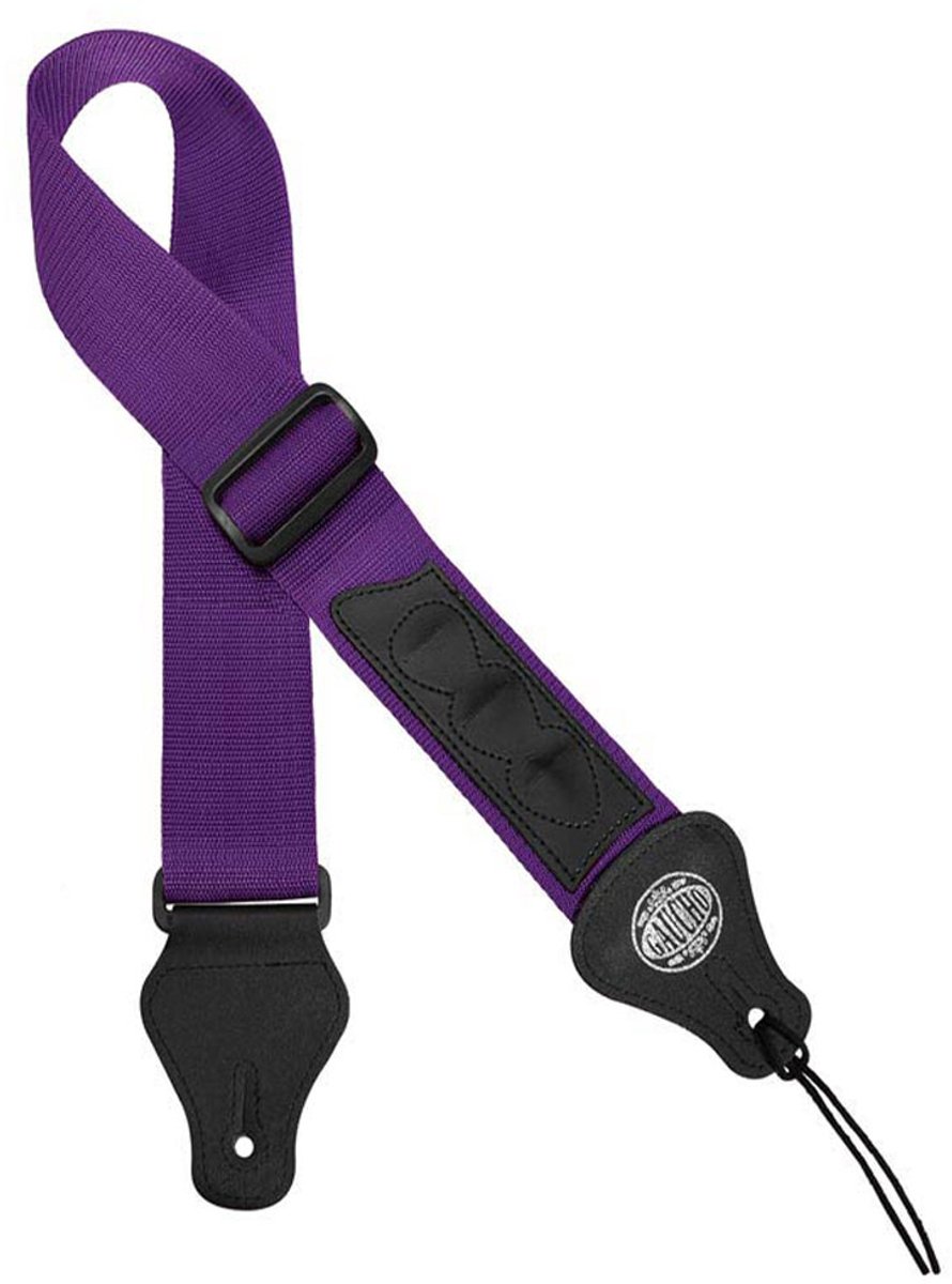 Gitaarriem - Gaucho GST-55-PU - Standaard Series - Nylon - Paars