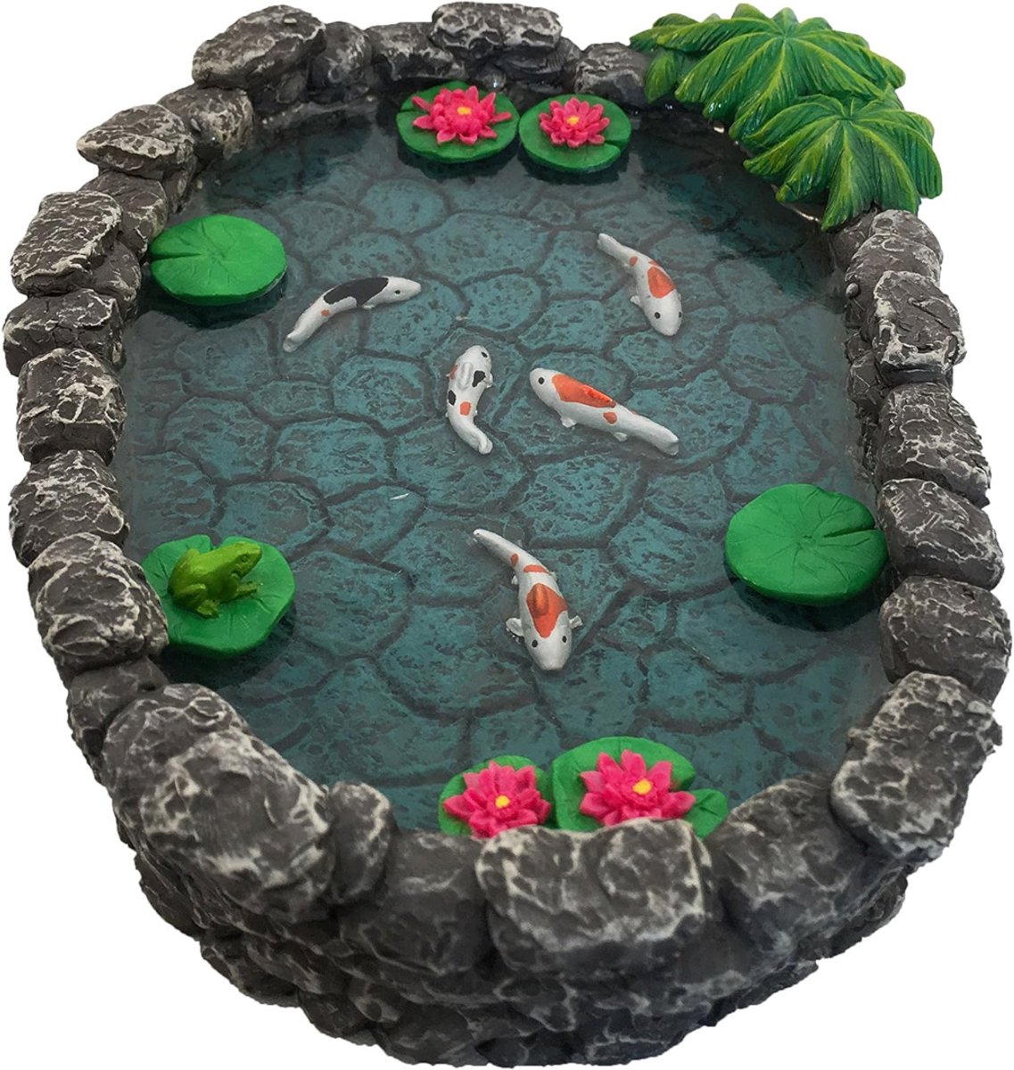 QIN® Vijverbak - Voorgevormde Vijver - Vijverbakken - Veelkleurig - 16cm x 15cm x 3cm