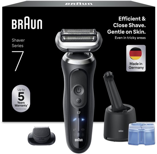 Braun Series 7 - Elektrisch Scheerapparaat - SmartCare Center - +1 Opzetstuk - 72-G7200CC - Grijs - Scheerapparaat voor Mannen