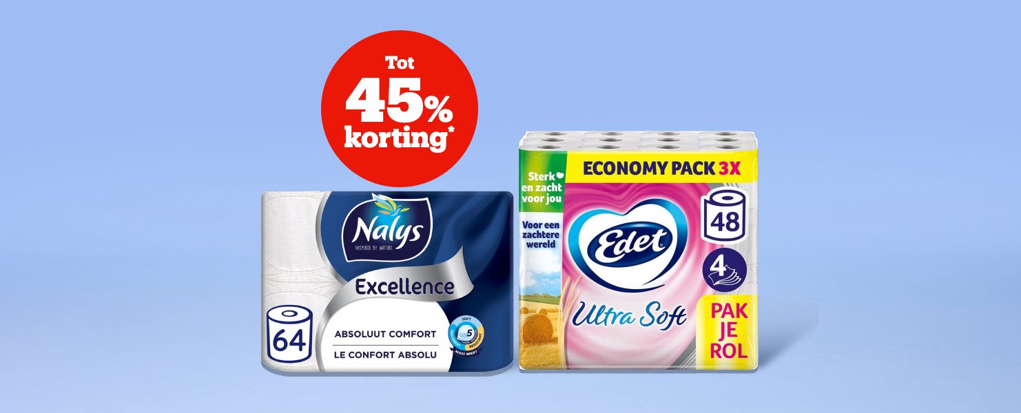 Tot 45% korting*