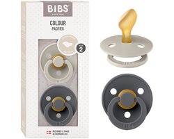 BIBS Colour Fopspeen - 6-18 mnd - 2-pack - Anatomisch - Sand/Iron