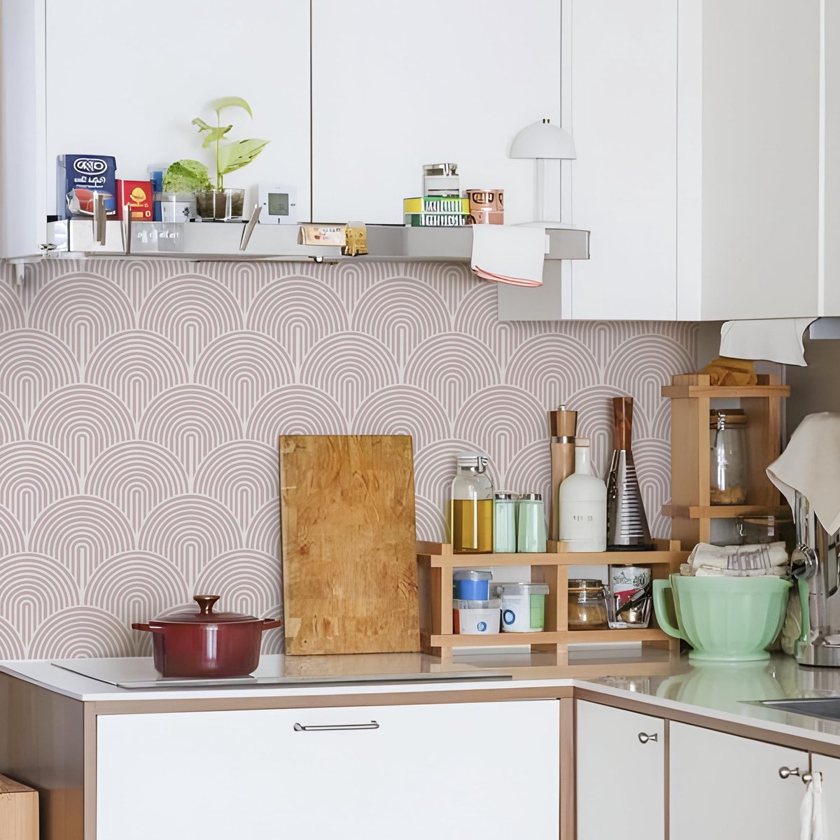 ZEYNOMAX- Vloertegels Zelfklevend - 10 Stuks - 15 x 15 cm - Waterdicht - Voor Keuken/Badkamer - Charmant Roze Ontwerp - Muurstickers