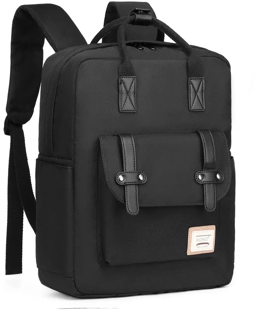 HomeGoodies - Laptoptas - Rugzak - Laptop Rugzak - Schooltas - Rugtas - 13 Inch Laptop - Comfortabel - 36x27x12 cm - Zwart