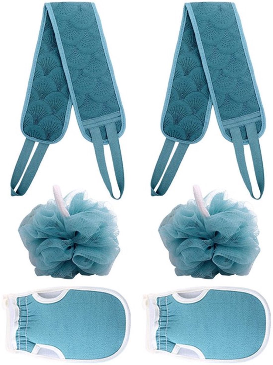 Allecto - Body Brush - Exfoliërende Doucheset - 3 Stuks - Bad