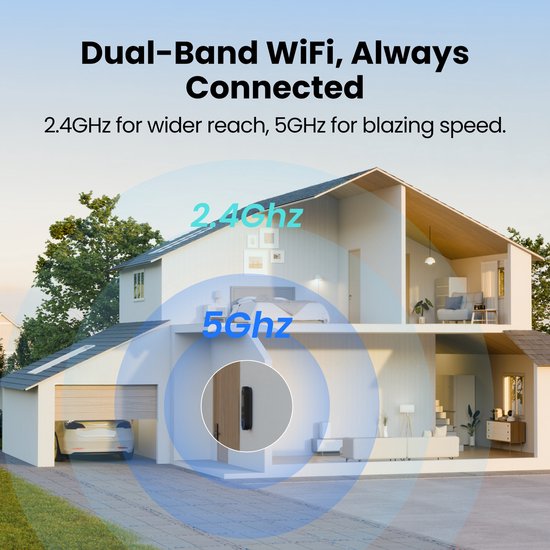 Reolink 2K 4MP Batterij-deurbel - Slimme Detectie & Chime Inbegrepen - 2.4/5GHz WiFi - Nachtzicht - Tweerichtingsspraak - D340B met Chime+64GB SD-kaart — afbeelding 4