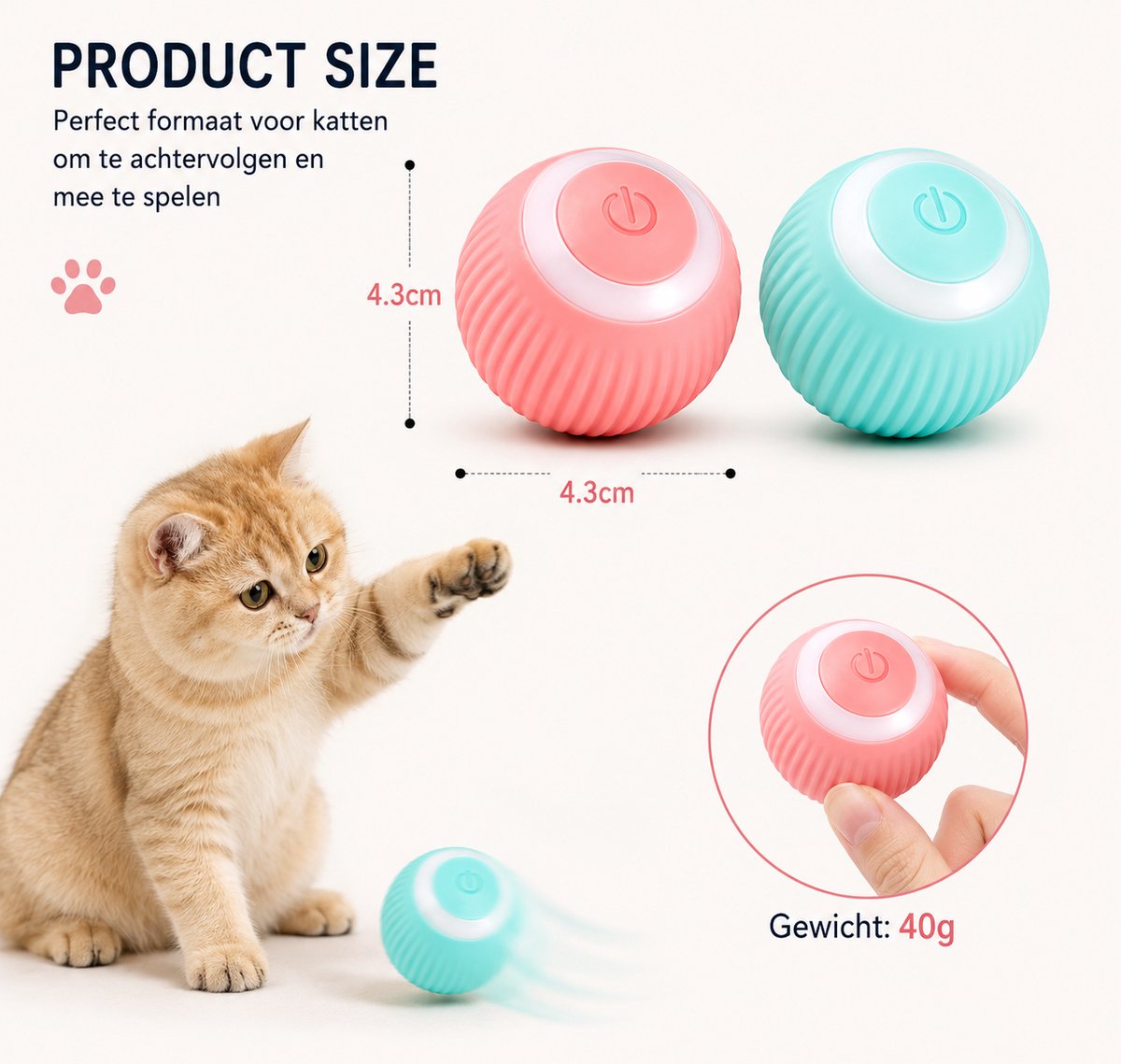 IMENGINE KoningBen Interactief Kattenspeelgoed - 2 stucks thumbnail 2