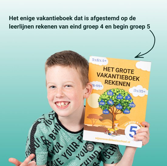 Vakantieboek Rekenen van groep 4 naar groep 5 + Formula Rekenspel - Compleet Oefenpakket voor de Zomer - Wijzer over de Basisschool (Editie 2026)