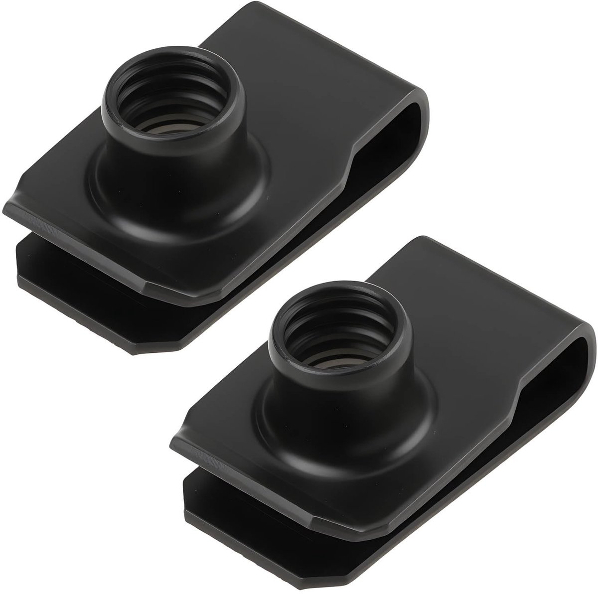 Dailygoods- Moerklem 2 Stuks - U-Moerklem 5/16-18 - Borgmoer - Roestbestendig - Staal - Stevige Grip - Bevestigingsmoer