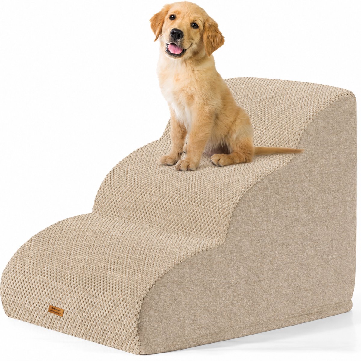 Premium Château Animaux® hondentrap - hondentrapje voor honden - 3 Treden - Opstapje hond - hondenloopplank - 40 x 60 x 40 - extra stevig en comfortabel - 30D materiaal