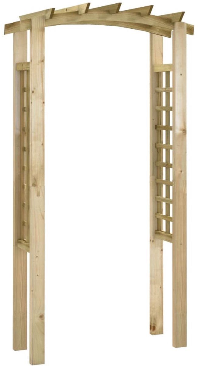 Tuinboog - 110 x 60 x 210 cm - massief - weerbestendig - Natuurlijk