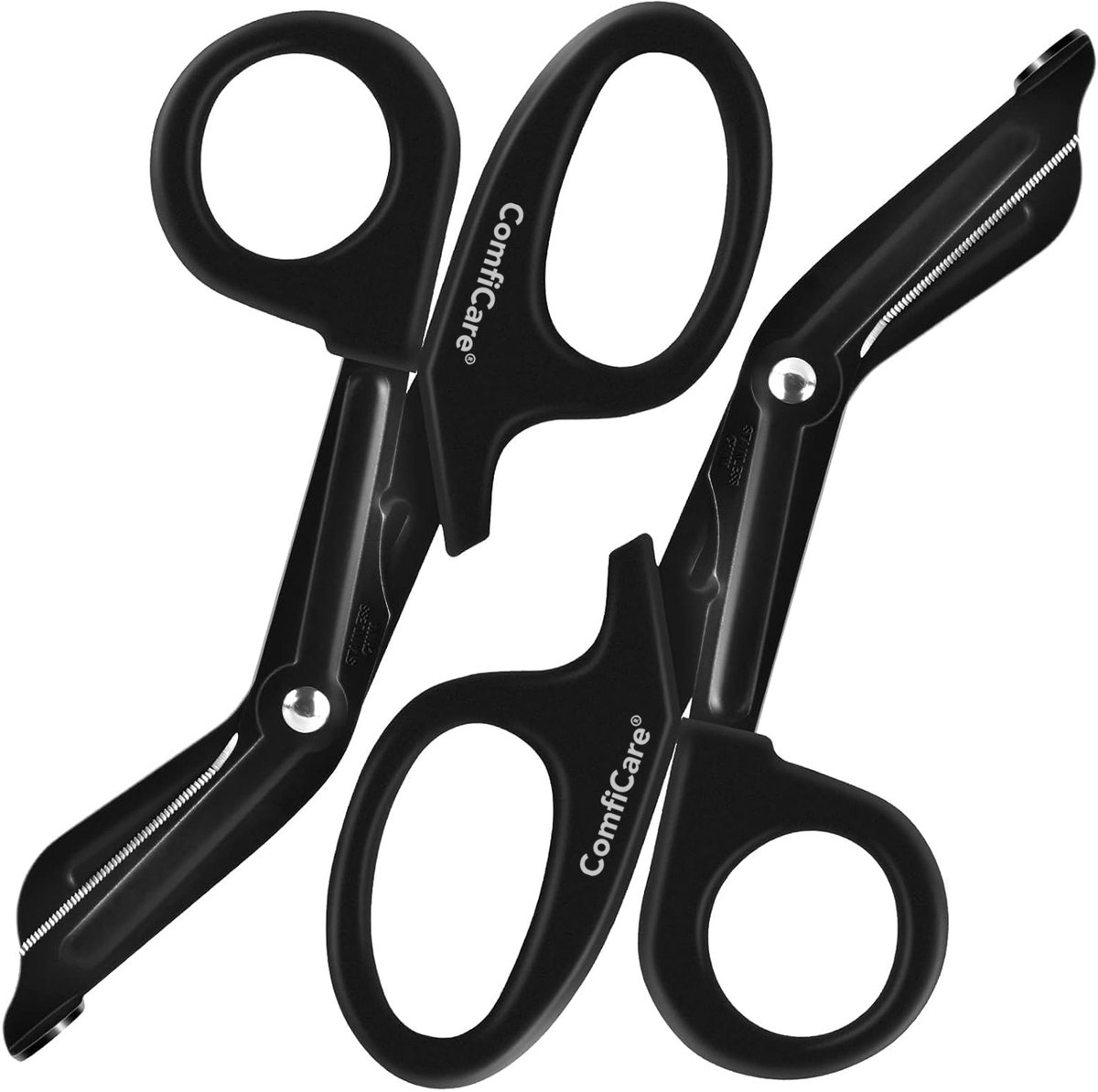 ComfiCare® Verbandschaar 2 stuks - Trauma schaar - Medische schaar - Verbandschaar verpleegkundige - EHBO schaar - Zwart