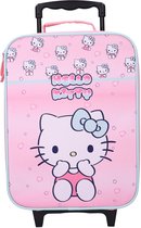 Hello Kitty Made To Roll Trolley Koffer - Handbagage Kind - Softcase - 14 Liter - 47 x 31 x 14 cm - Roze