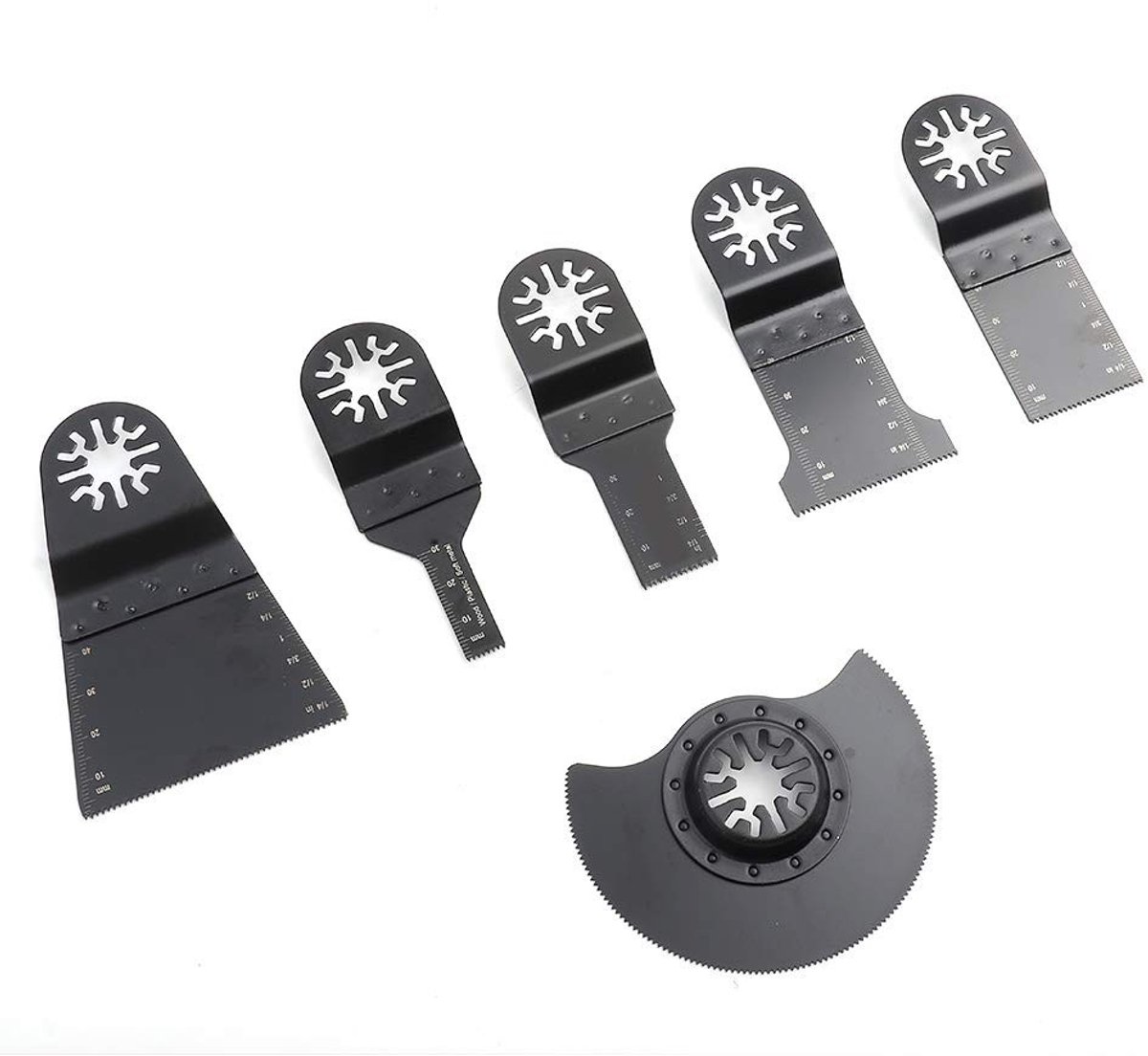 SMOAKEZ- Zaagbladen 6-delige Set - Multitool Accessoires - Stevig/Duurzaam - Hoge Compatibiliteit - Multifunctionele Messen - Perfect voor Woningverbetering - Multitoolbladen