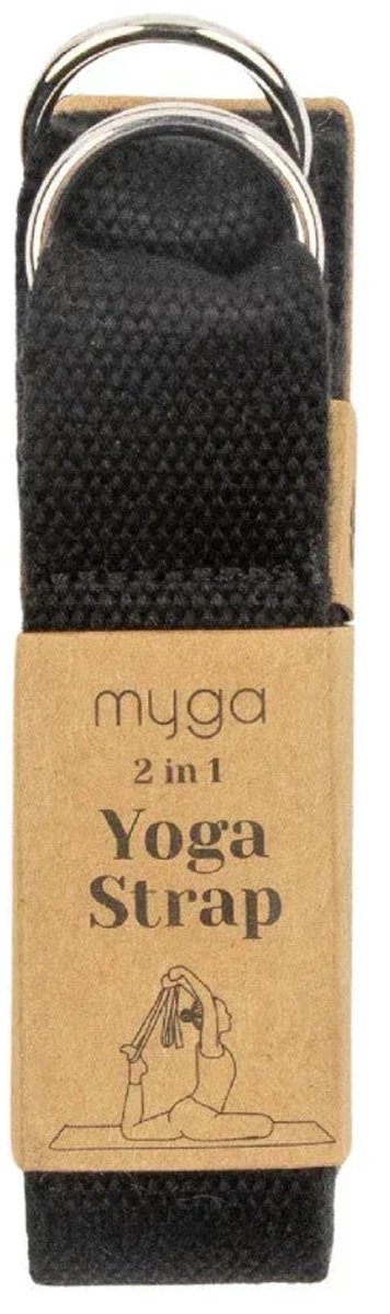 Yogariem en draagriem 2 in 1 - Myga - zwart van Myga — afbeelding 3