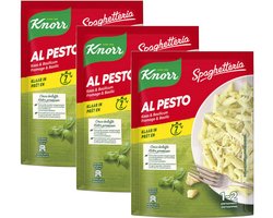 Knorr Spaghetteria Al Pesto - Multipack - Pastagerecht - 465g (3x155g)