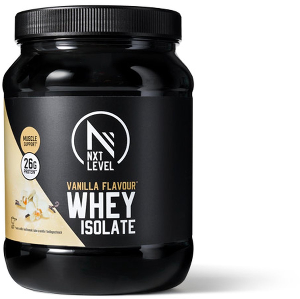 NXT Level® Whey Isolate Powder - Protein met BCAA - Proteïne Poeder - Eiwitten - Eiwit Poeder - Laag in Suiker & Lactose - 17 Eiwitshakes - Vanille