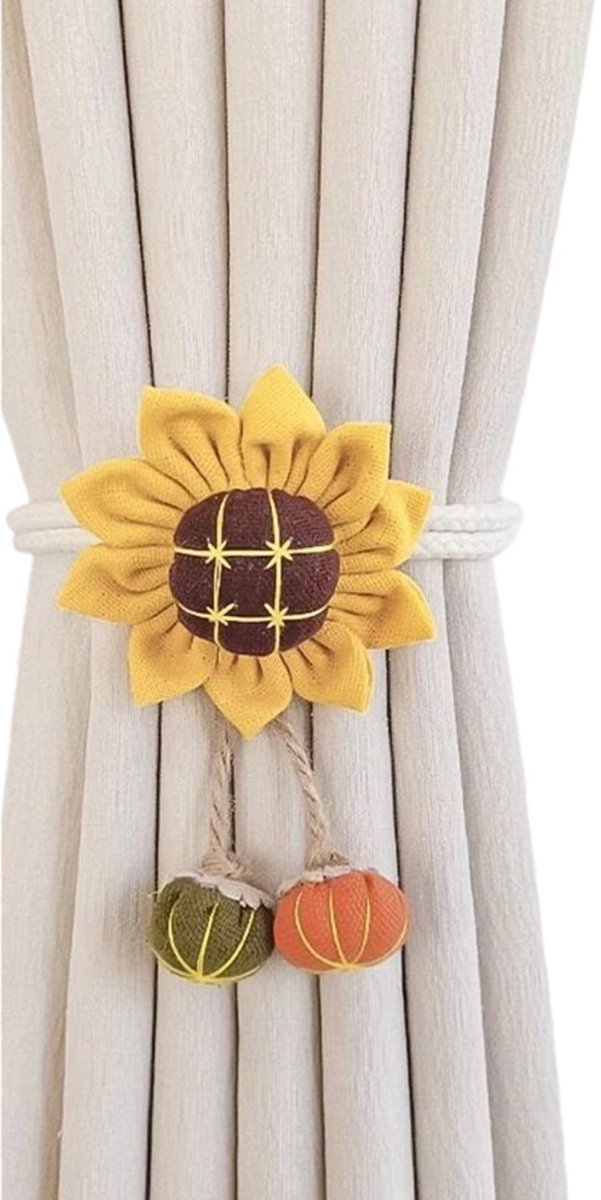 Gordijnbinders, bloemenpatronen, gordijnbinders met gesp
