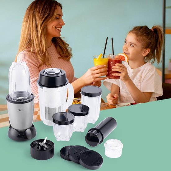 Mini Blender - Persoonlijke Mixer - Gezonde Drankjes Maken - Compact Ontwerp - 300 ml - Zwart van MINI — afbeelding 5