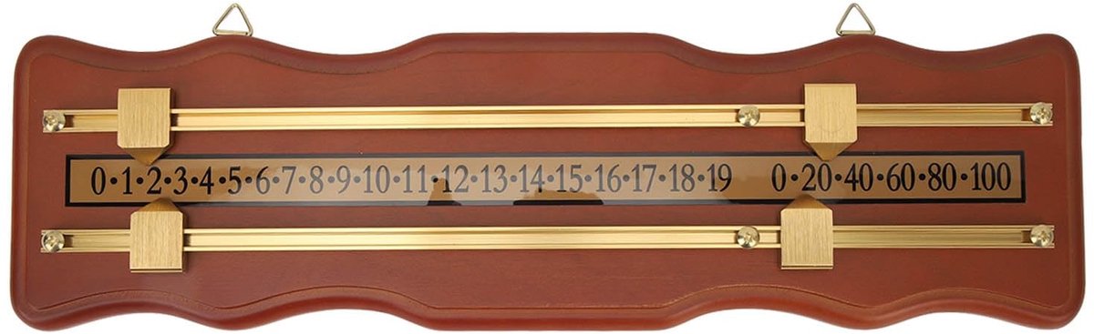 Dailygoods- Biljartscorebord 2-sporen - Draagbaar Scorebord - Muurbeugel - Scheidsrechteruitrusting - Duurzaam Materiaal - Efficiënt Scoresysteem