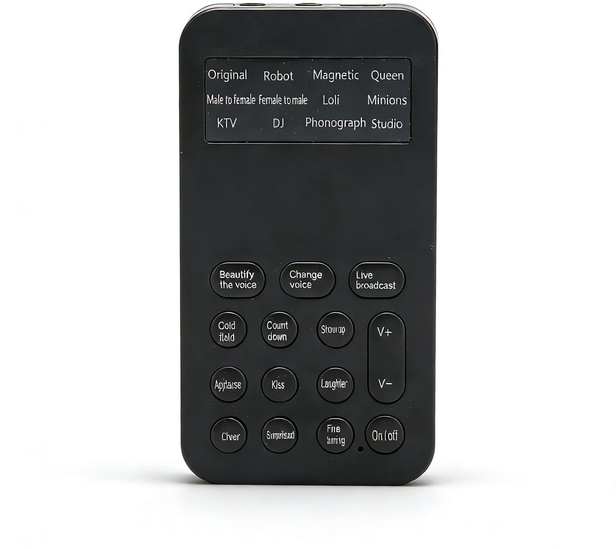 Dailygoods- Stemvervormer met 8 Geluidseffecten - Handheld Microfoon - Geluidseffecten Machine - Compact en Draagbaar - Plug en Play - Fijn Afstemmen - Geluidsvervormer