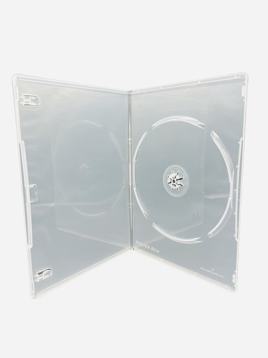 Dailygoods- DVD Case - 10 X Slim 7mm - Opbergsysteem - Doorzichtig - Voor CD/DVD/BLU RAY - Inzet voor inlays - Ruimtebesparend - Cd Hoes